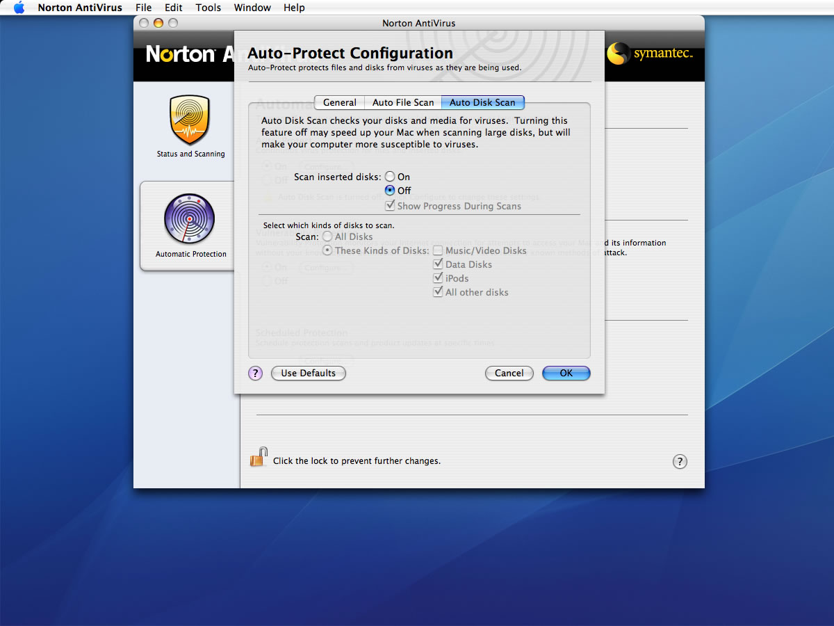 norton antivirus 11.0 for mac